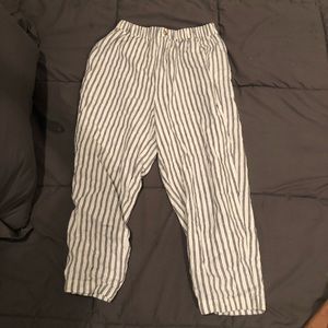 Forever 21 linen striped capris